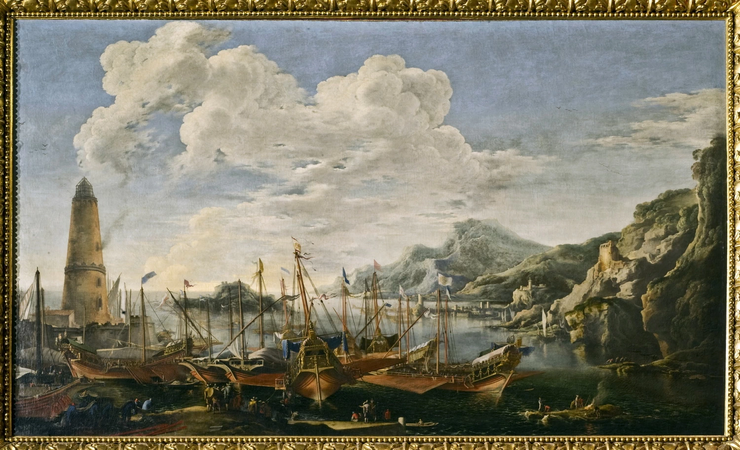 Paesaggio marino con navi - Palazzo Pitti